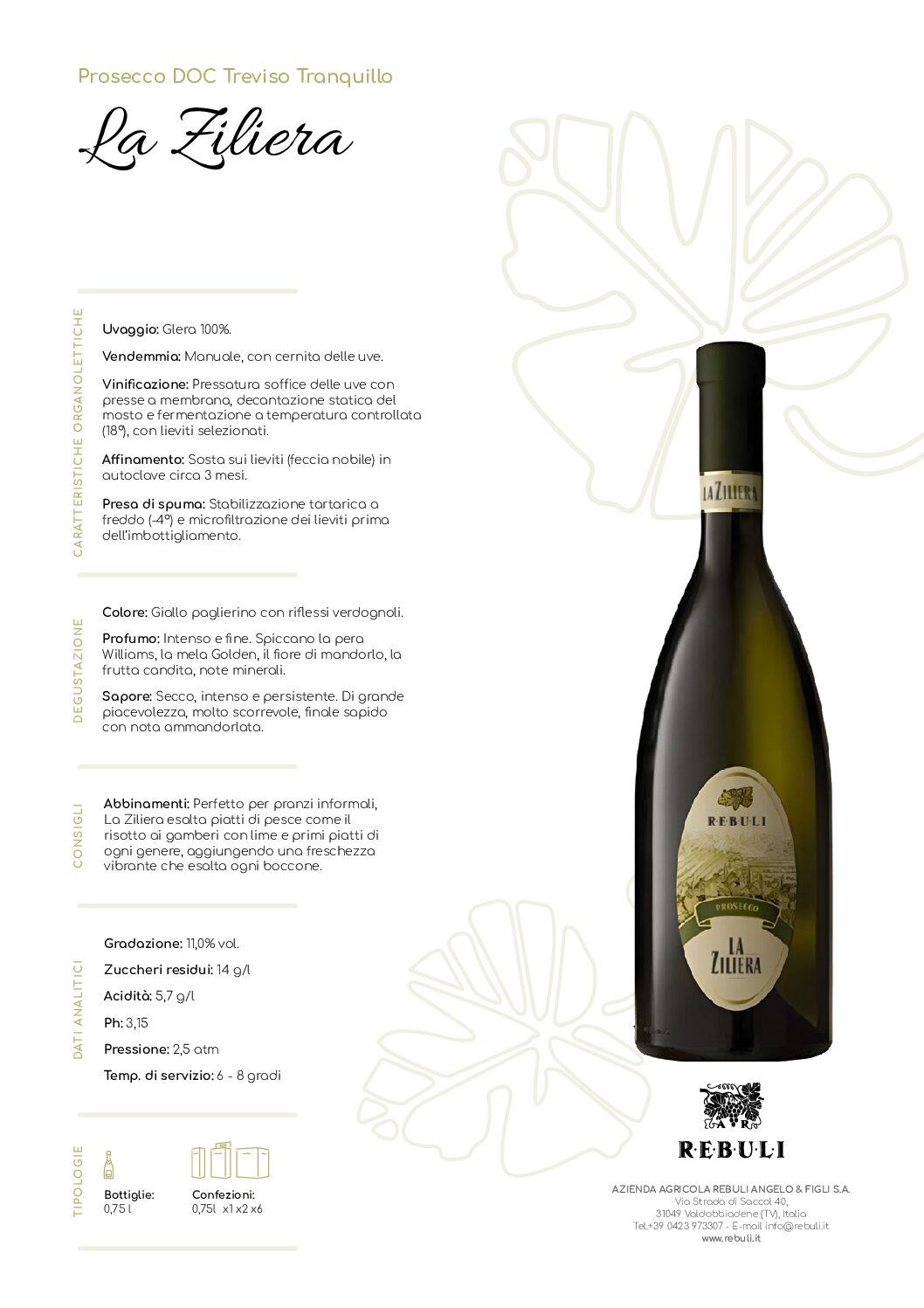 Prosecco DOC Treviso Tranquillo “La Ziliera” - immagine 4