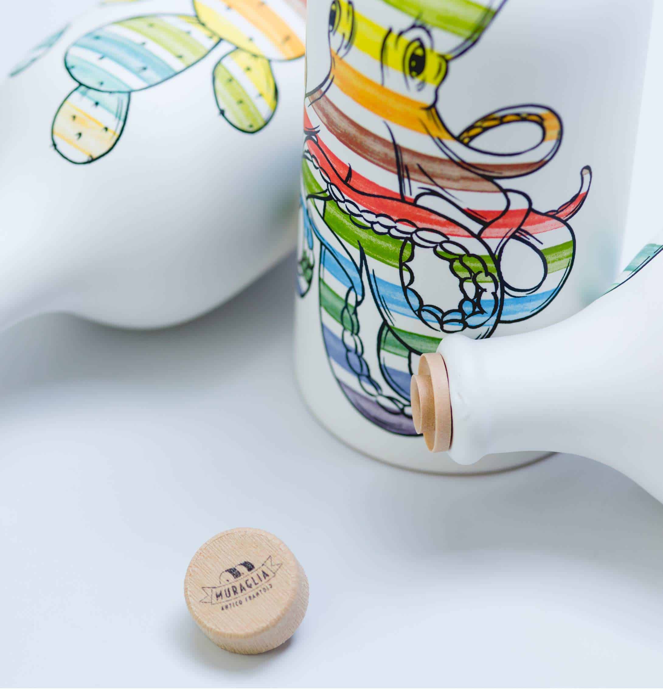 Olio - Orcio in ceramica Polpo - immagine 4