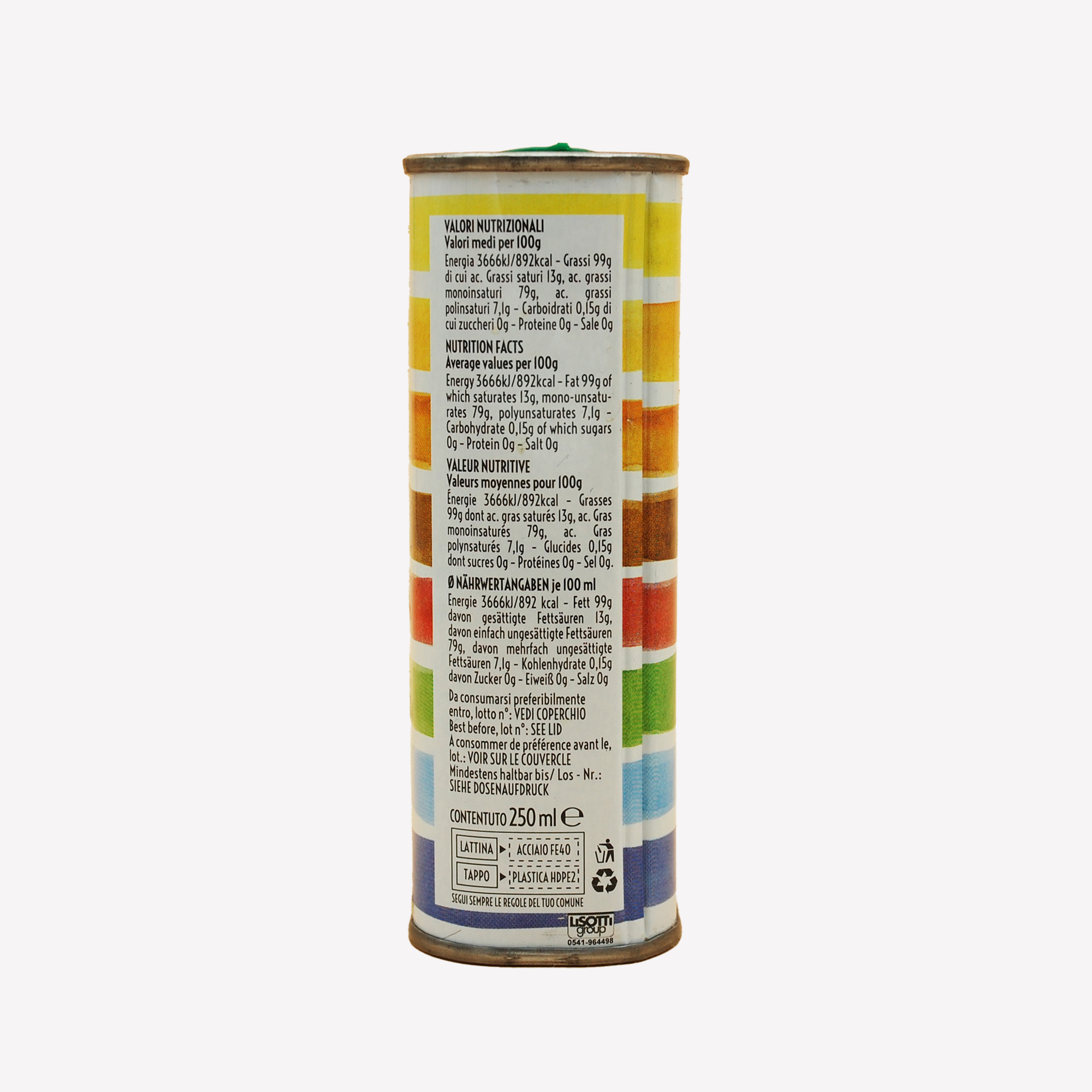 OLIO - Lattina arcobaleno da 250 ml - immagine 3