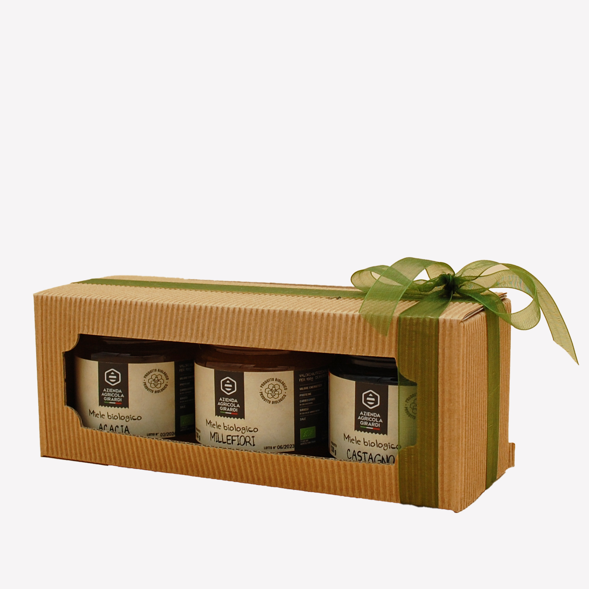 Tris Miele Confezione Regalo Bio, 3 X 130 Gr., Acacia, Castagno, Millefiori - immagine 3